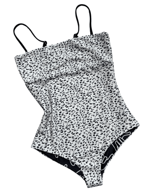 Women's Strappy in Black Shaka (Reversible Animal Print)