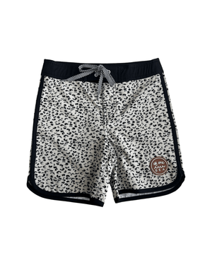 Kid’s Retro Boardshorts in Animal Print