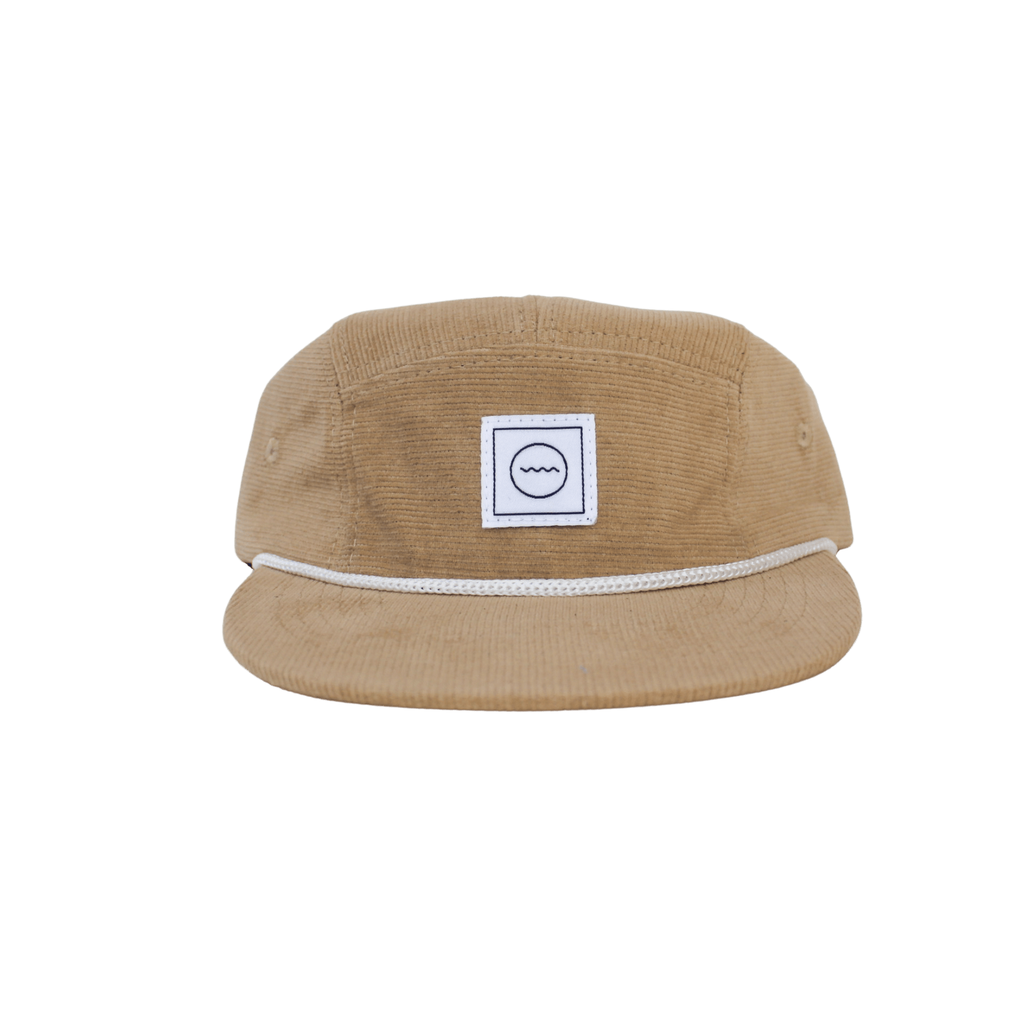 Corduroy Five-Panel Hat in Stone