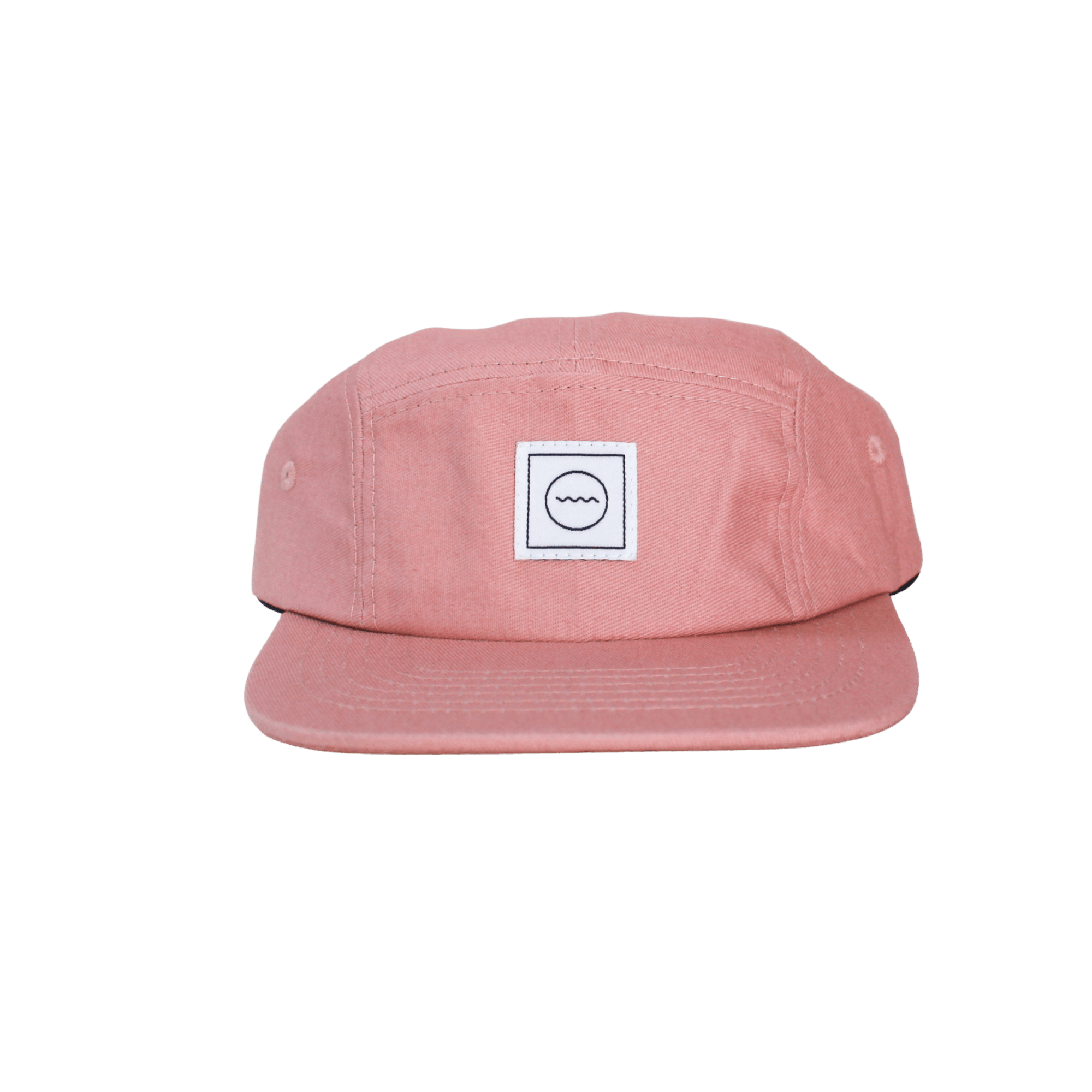 Cotton Five-Panel Hat in Blush