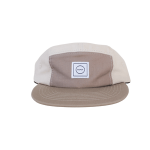 Cotton Five-Panel Hat in Sand