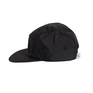 Nylon Five-Panel Hat in Coal