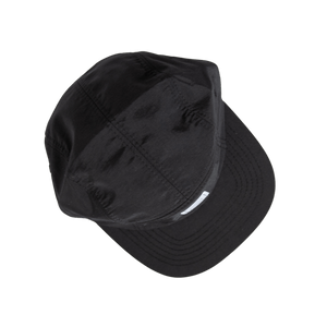 Nylon Five-Panel Hat in Coal