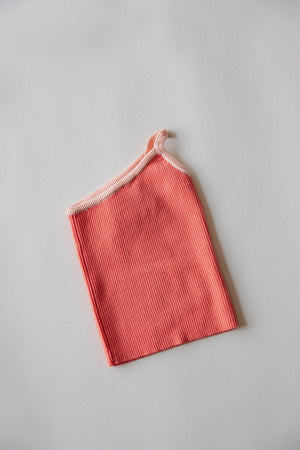 One Strap Knit Tank | Coral