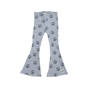 Flared Leggings in Grey Peace