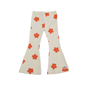 Flared Leggings in Retro Flower