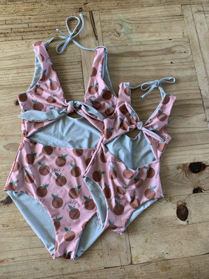 Girl's Cutout One Piece in Joie Inn Collab Print