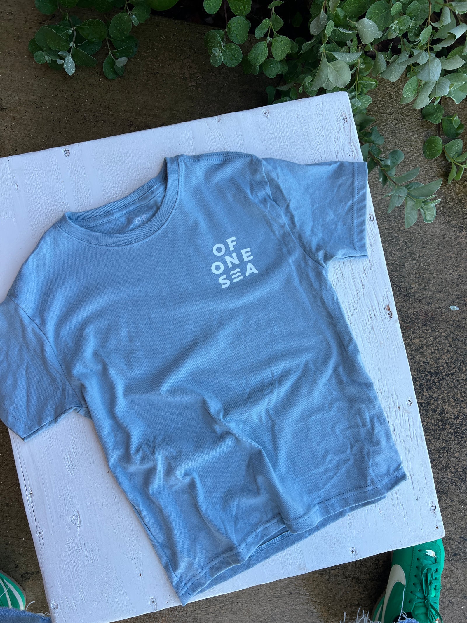 Kid’s Haleiwa Tee in Vintage Blue