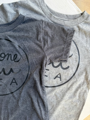 Kid’s Logo Tee in Lava Rock