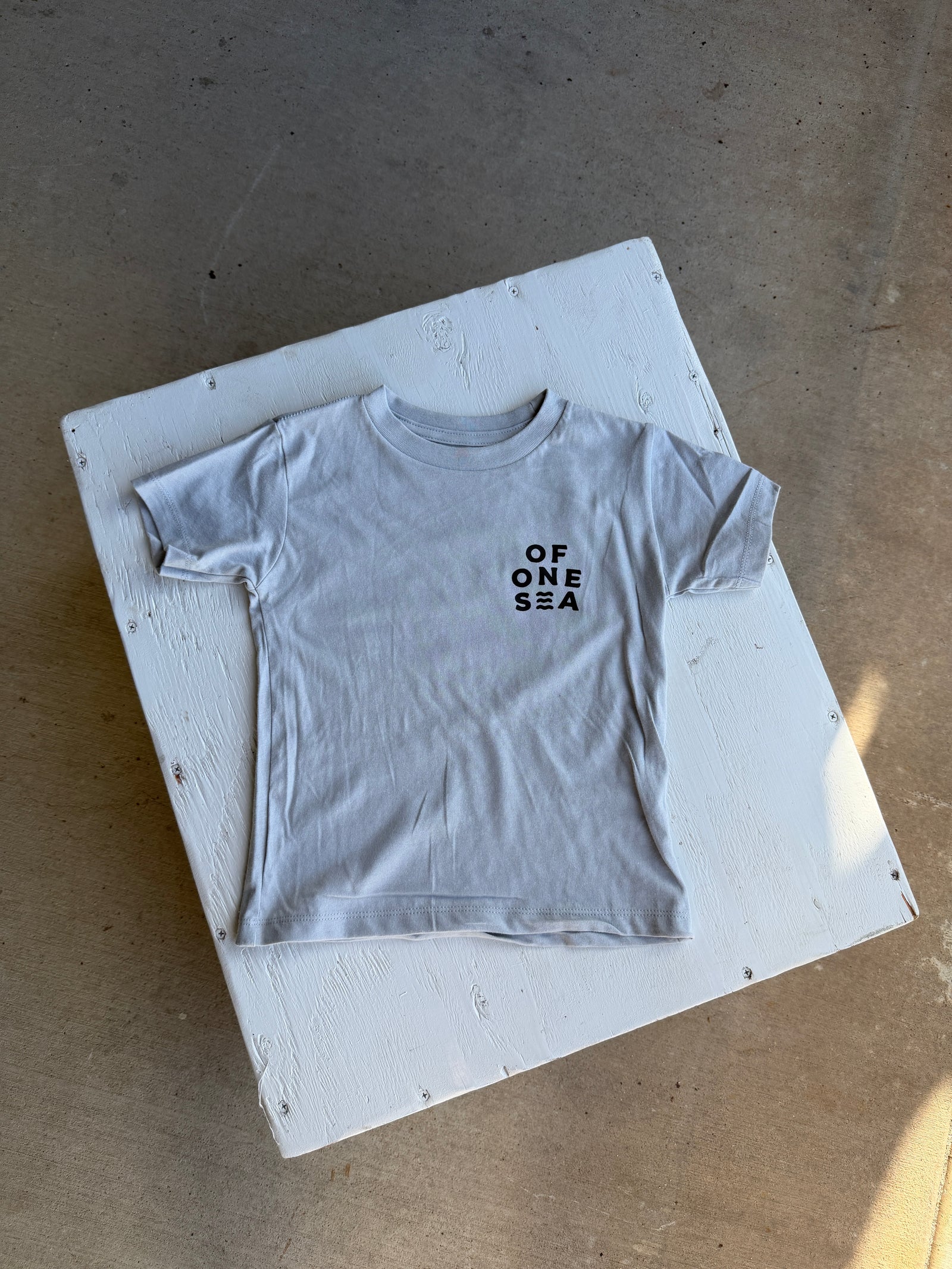 Kid’s Haleiwa Tee in Oyster Grey