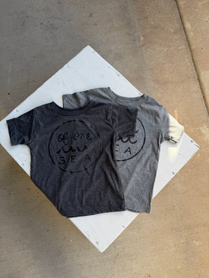 Kid’s Logo Tee in Lava Rock