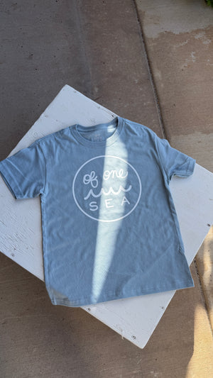 Kid’s Logo Tee in Vintage Denim