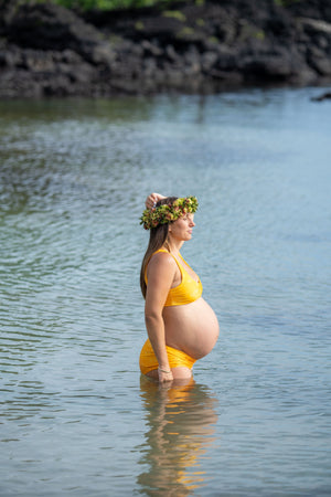 Women's Bikini Separates in Yellow Ohia Print