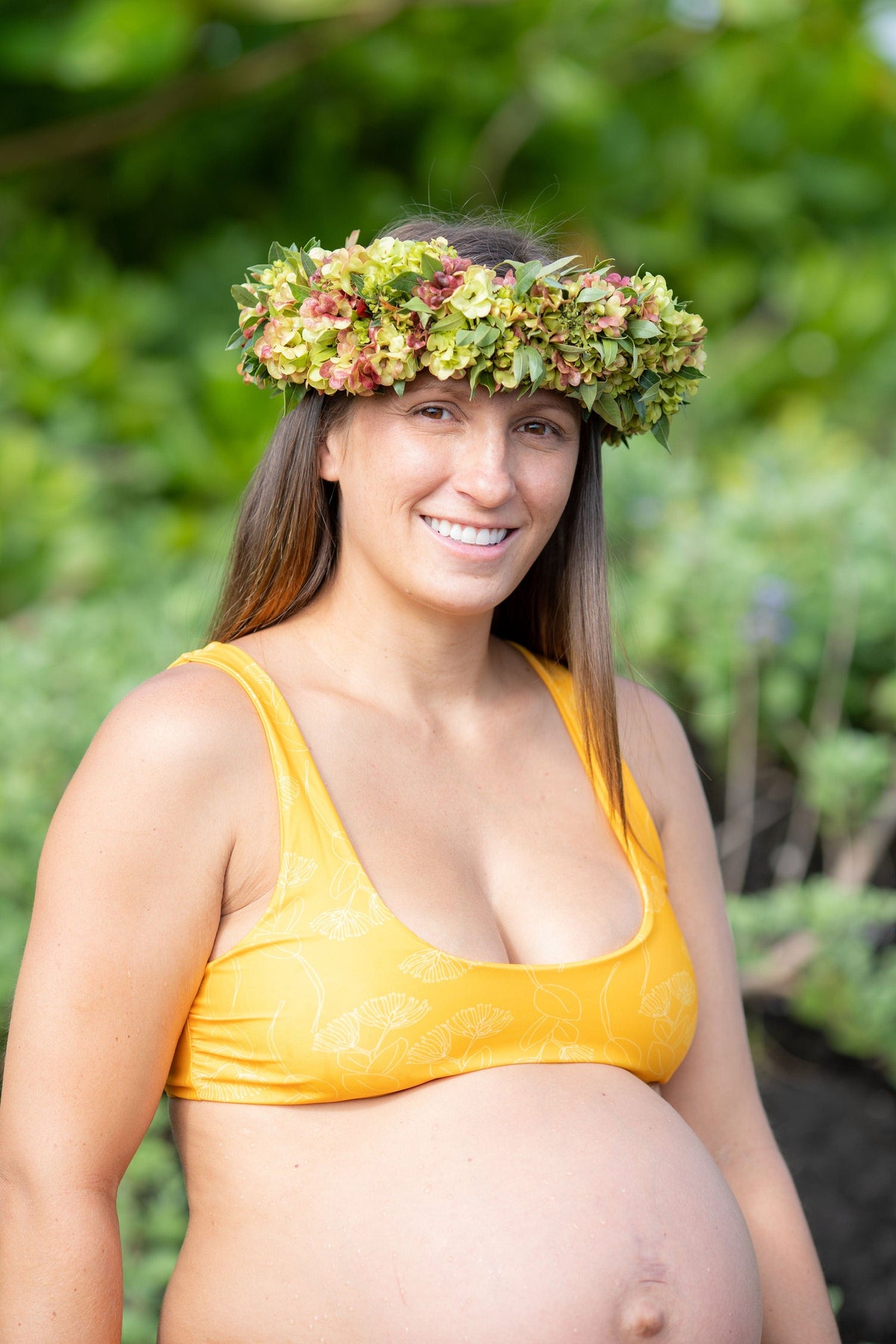 Women's Bikini Separates in Yellow Ohia Print