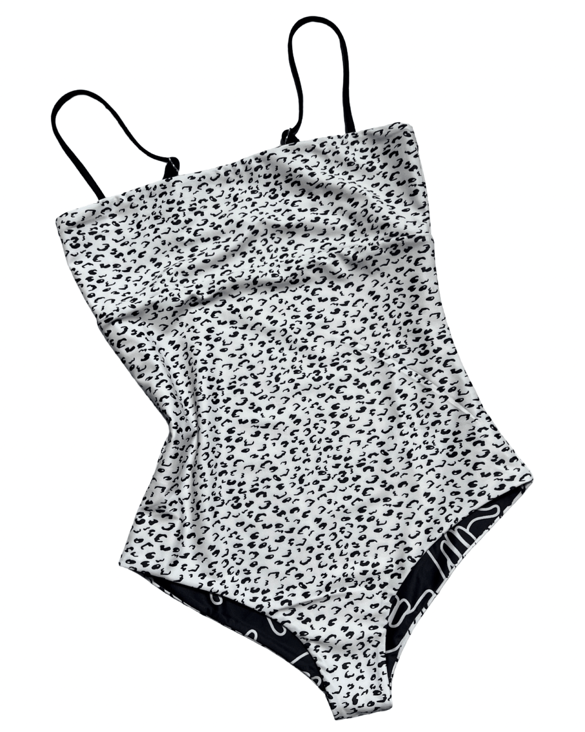 Women's Strappy in Black Shaka (Reversible Animal Print)