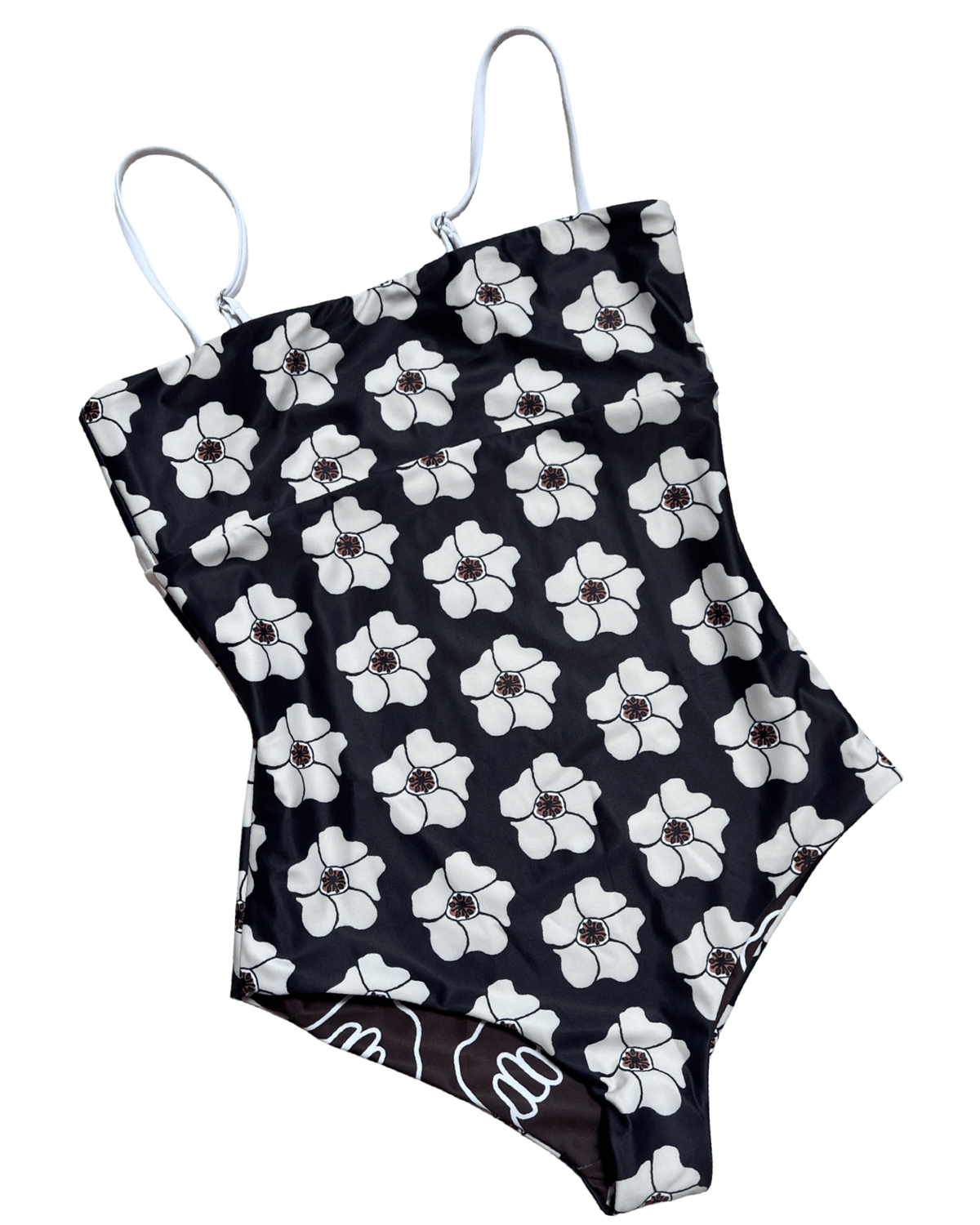 Women's Strappy in Chocolate Shaka (Reversible Ilima Flower)