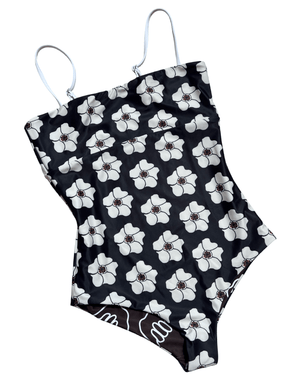 Women's Strappy in Chocolate Shaka (Reversible Ilima Flower)
