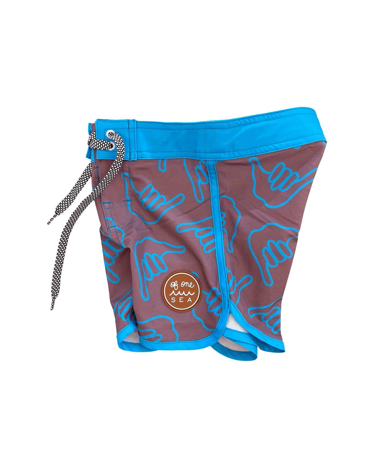 Kid’s Retro Boardshorts in Dusty Mauve Shaka
