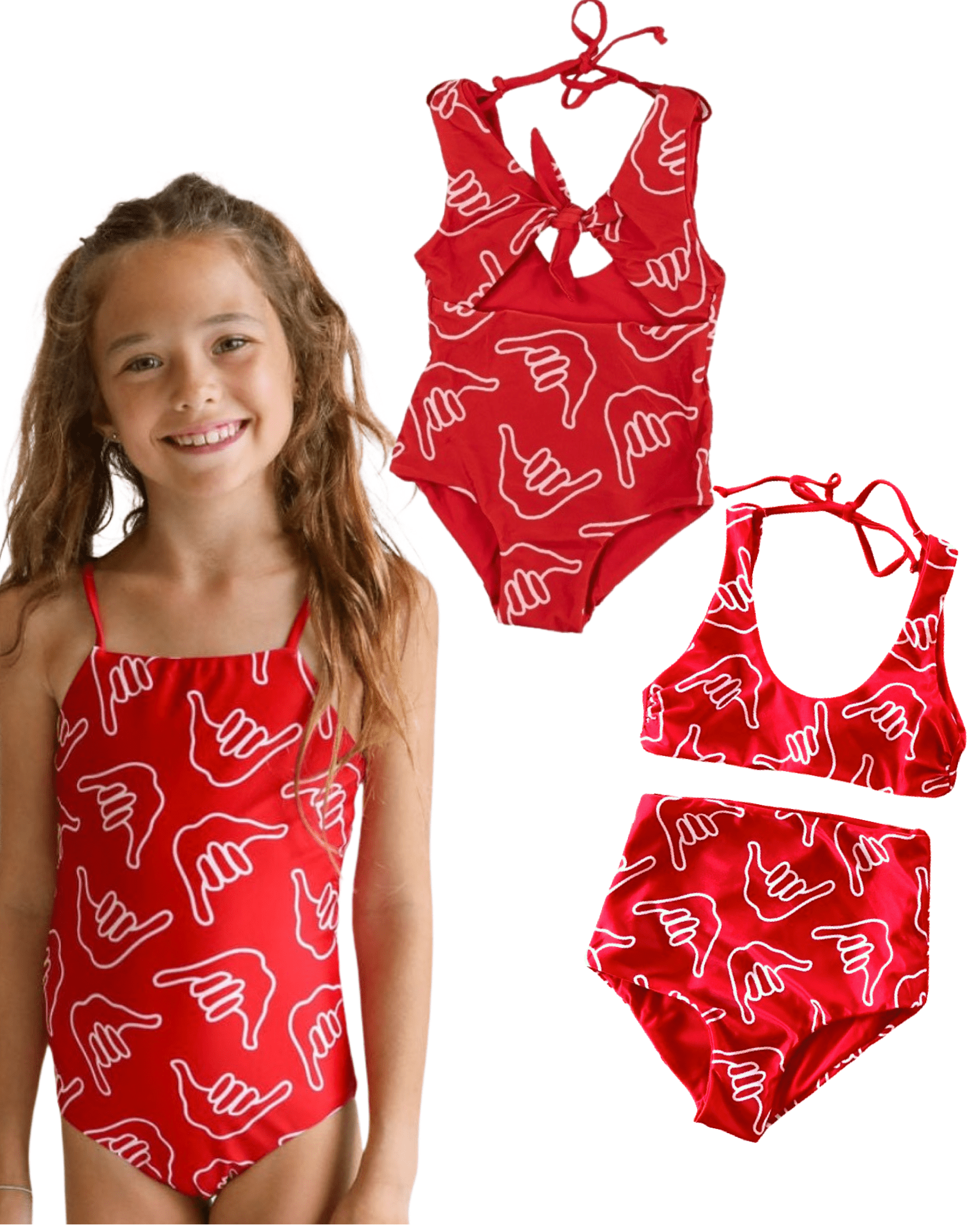 Girl's Red Shaka Bundle 50% Off