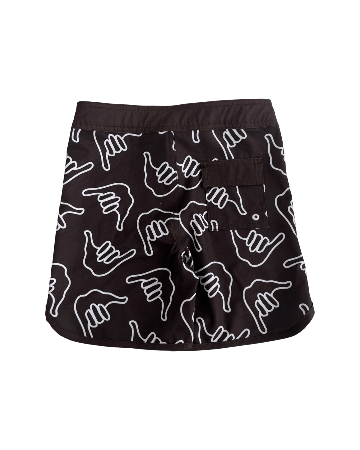 Kid’s Retro Boardshorts in Chocolate Shaka