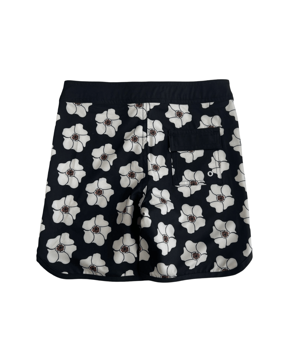 Kid’s Retro Boardshorts in Ilima Flower