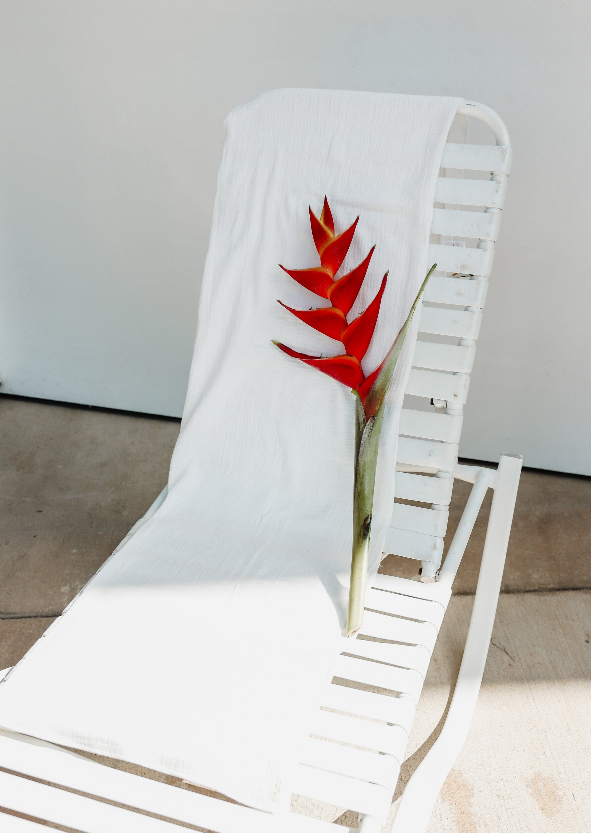 Signature Lightweight Towel in White Clouds