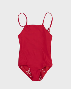 Girl's Strappy One Piece in Red Shaka