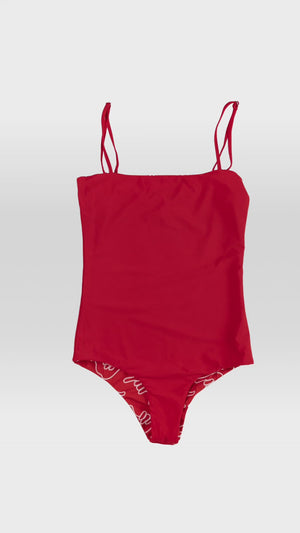 Women's Strappy One Piece in Red Shaka