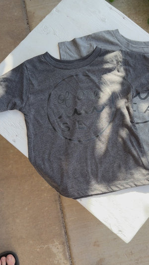 Kid’s Logo Tee in Lava Rock