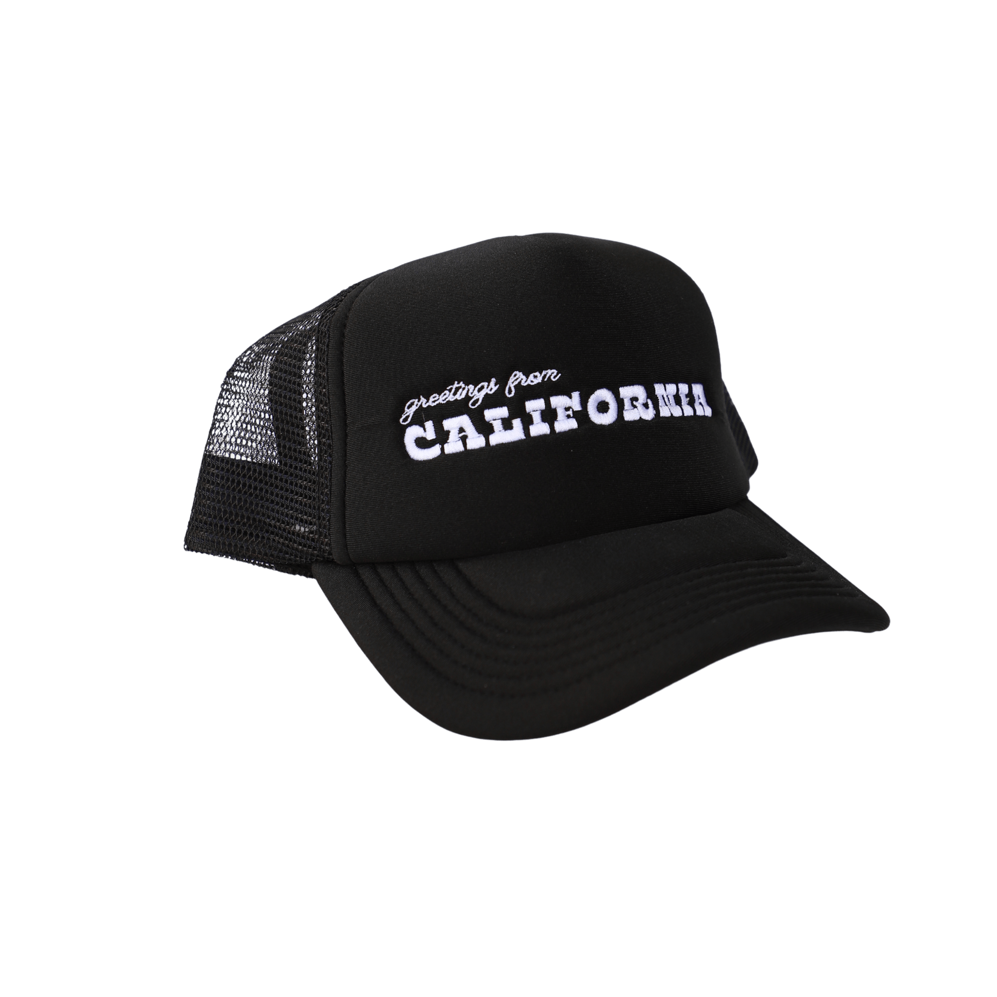 Greetings from CA Trucker Hat - Black