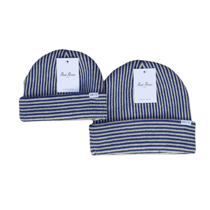 Blue Striped Beanie