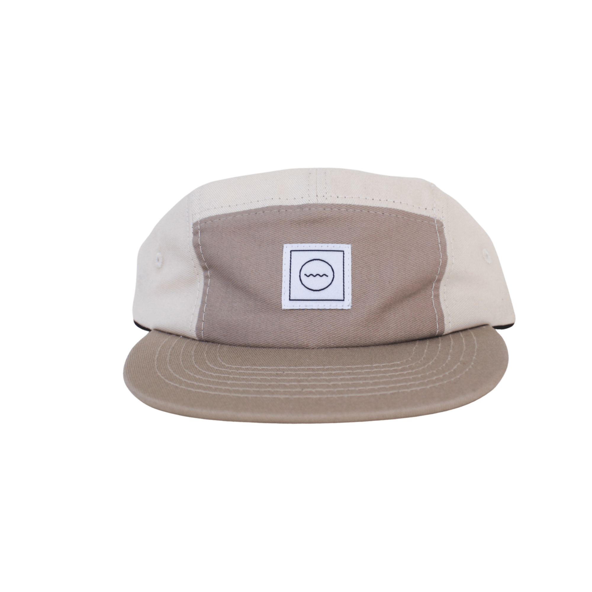 Cotton Five-Panel Hat in Sand