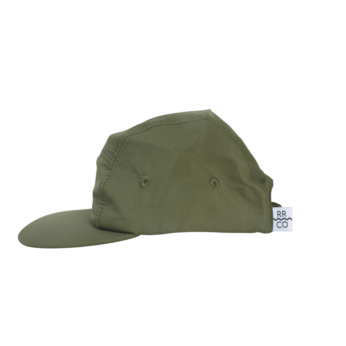 Nylon Five-Panel Hat in Moss