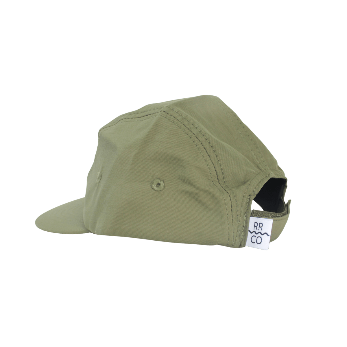 Nylon Five-Panel Hat in Moss