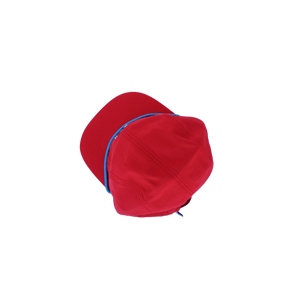 Nylon Five-Panel Hat in Red
