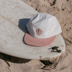 Seashell Corduroy Five-Panel Hat