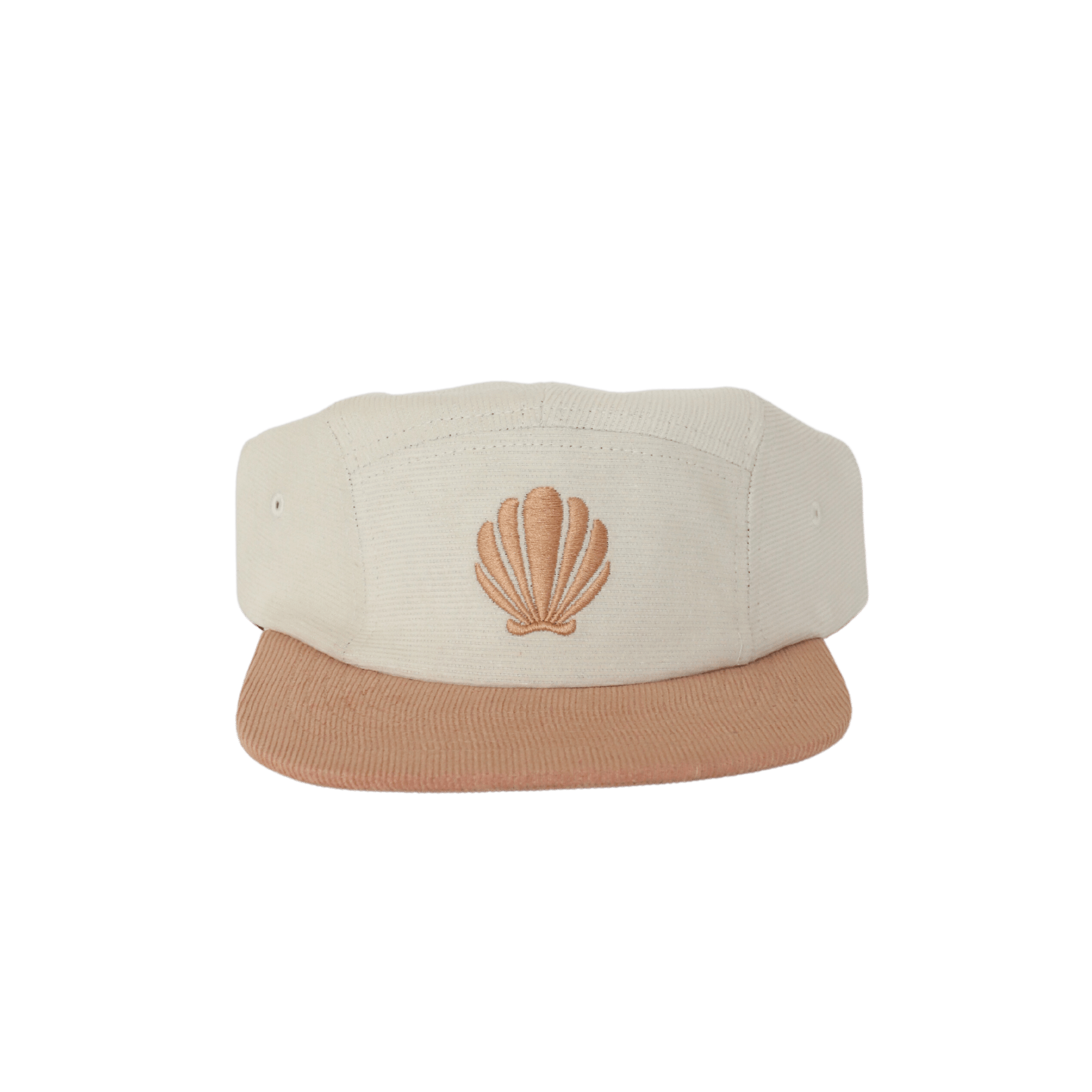 Seashell Corduroy Five-Panel Hat