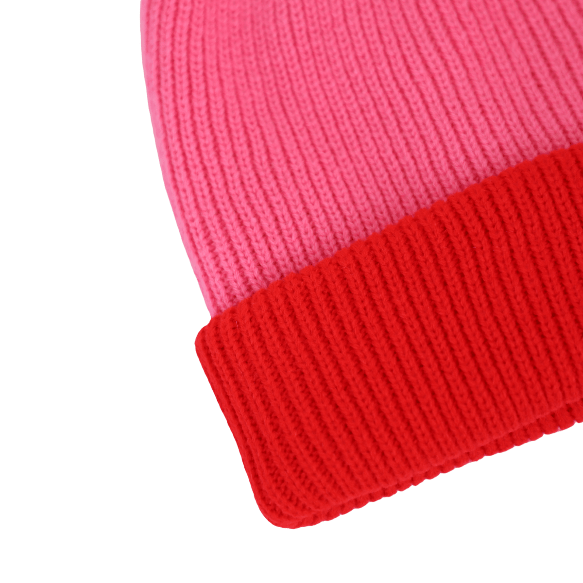 Thick Knit Beanie Red/Pink