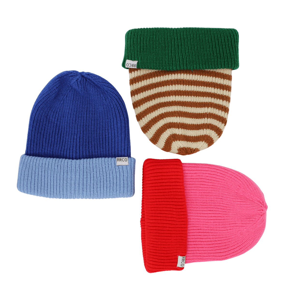 Thick Knit Beanie Red/Pink