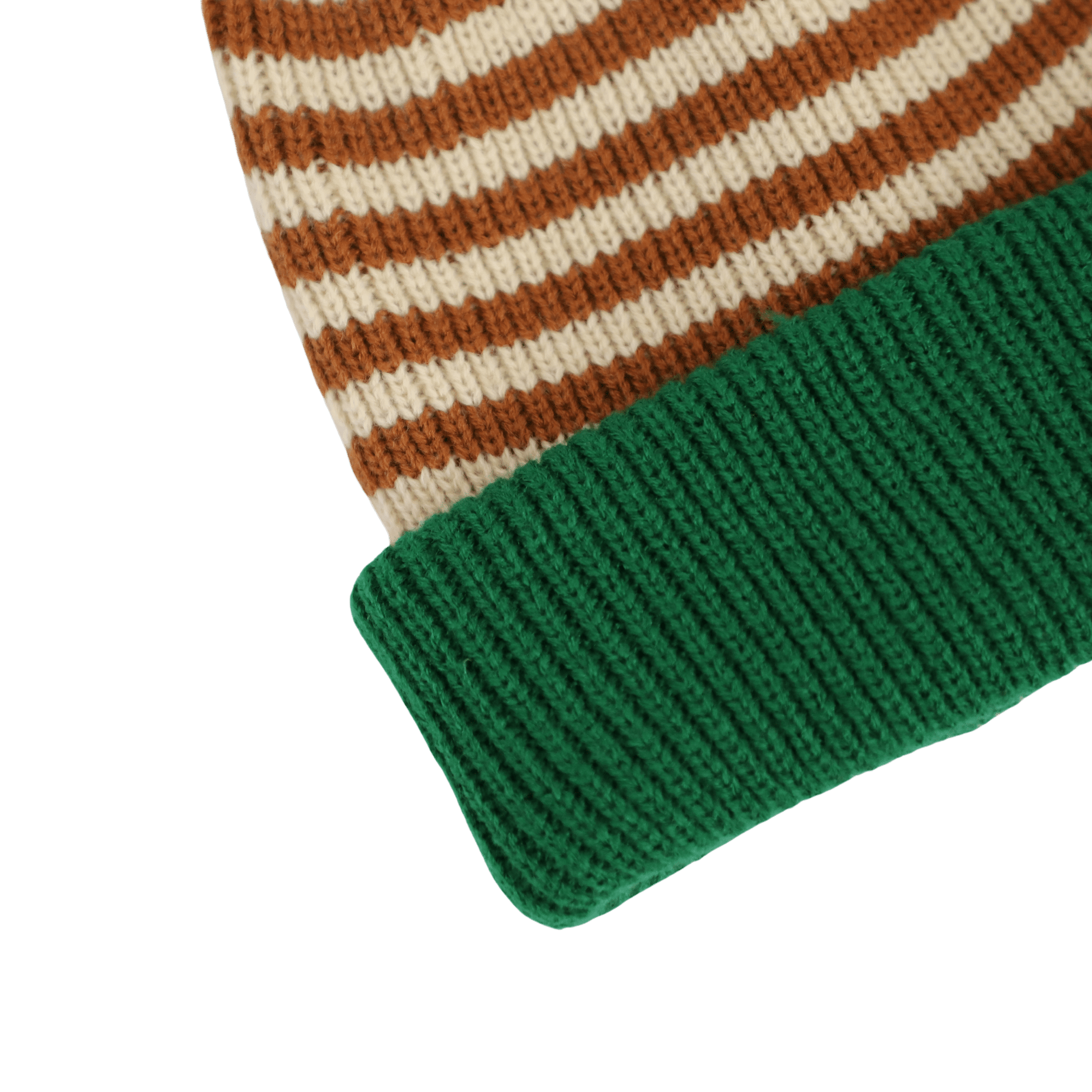 Thick Knit Striped Beanie