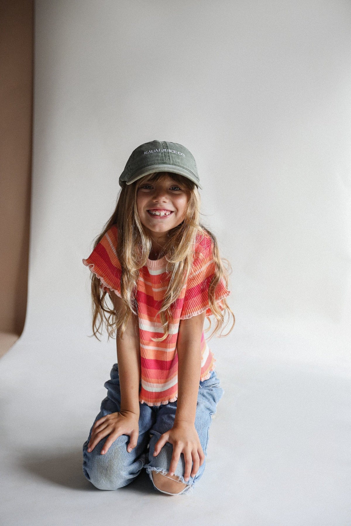 Kealia Knit Top | Pink Stripes