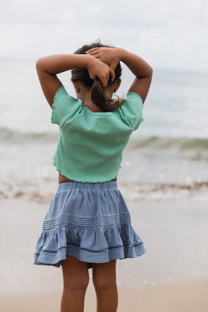 Mallorca Skirt | Stormy Blue