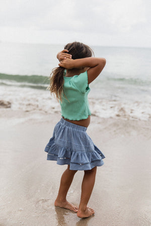 Mallorca Skirt | Stormy Blue