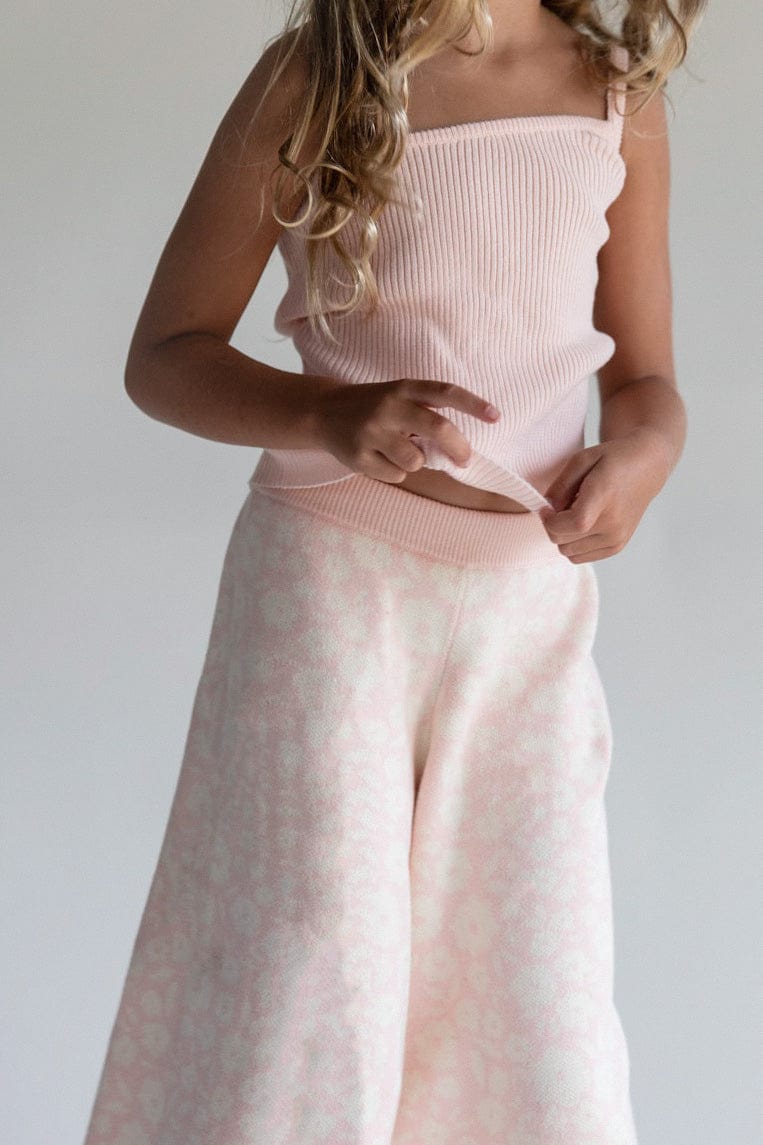 One Strap Knit Tank | Pink