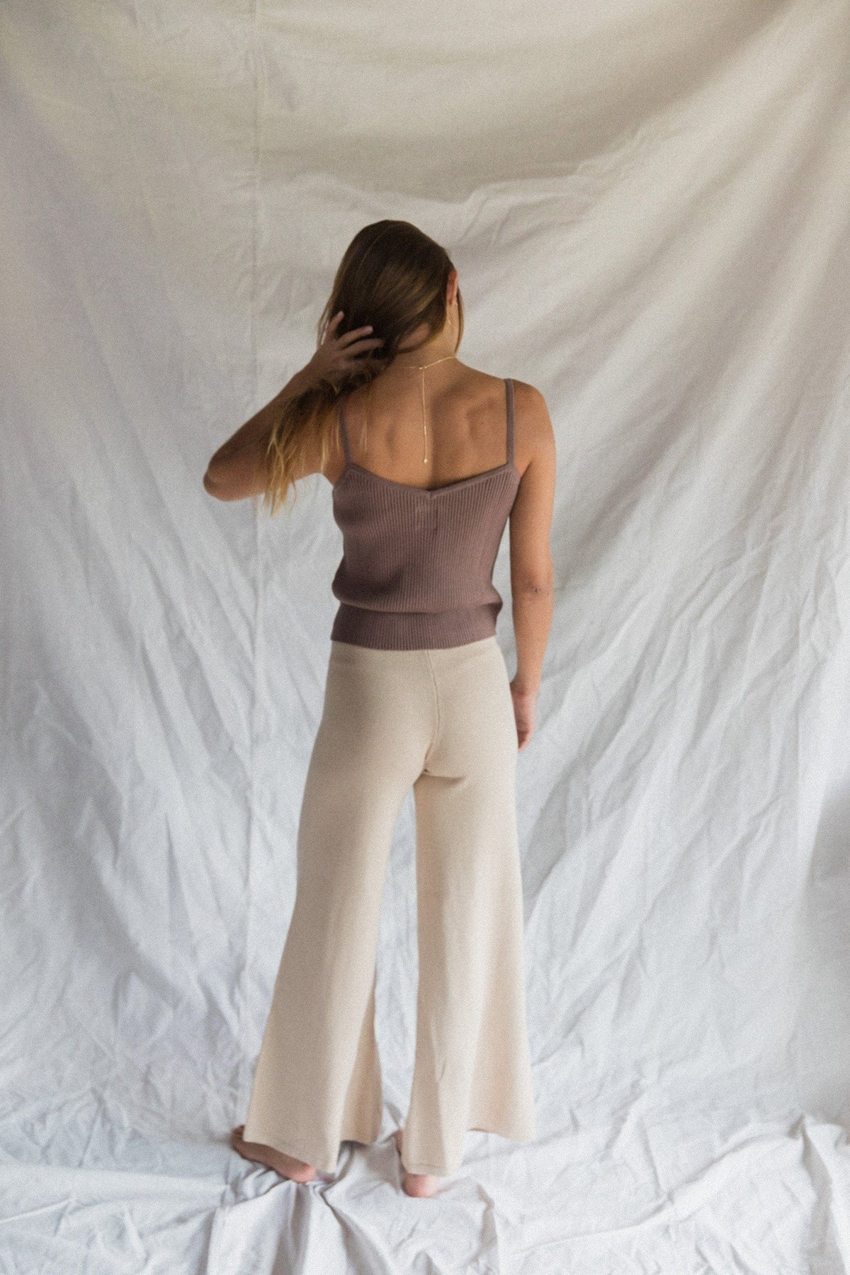 Women's Knit Tank | Taupe