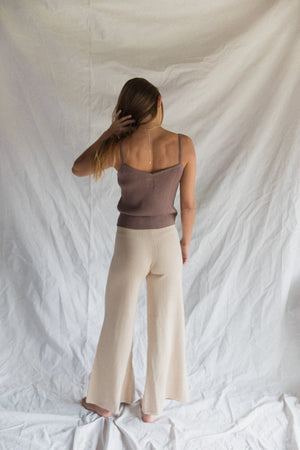 Women's Knit Tank | Taupe