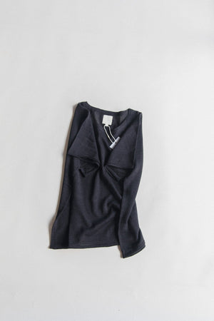 Women's Linen Knit Tee | Black
