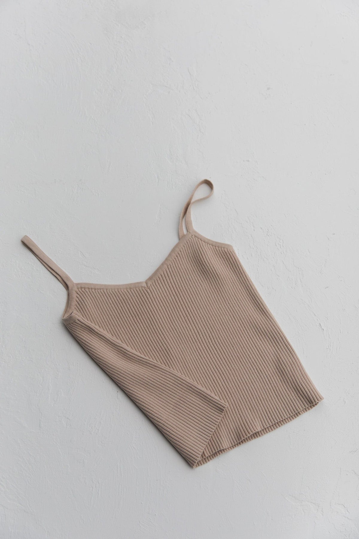 Women's Knit Tank | Beige