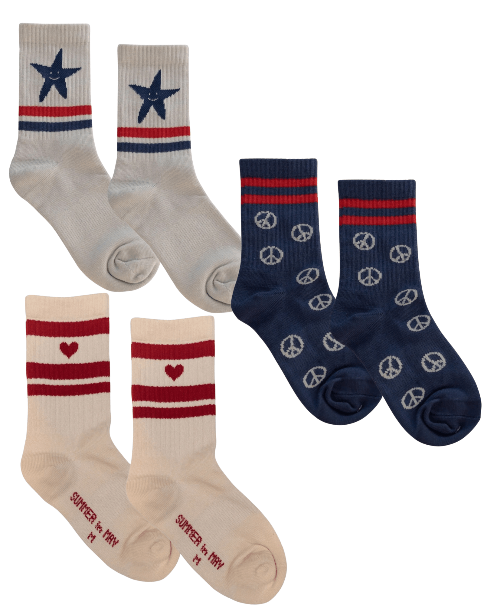 3 Pack Sock in Americana