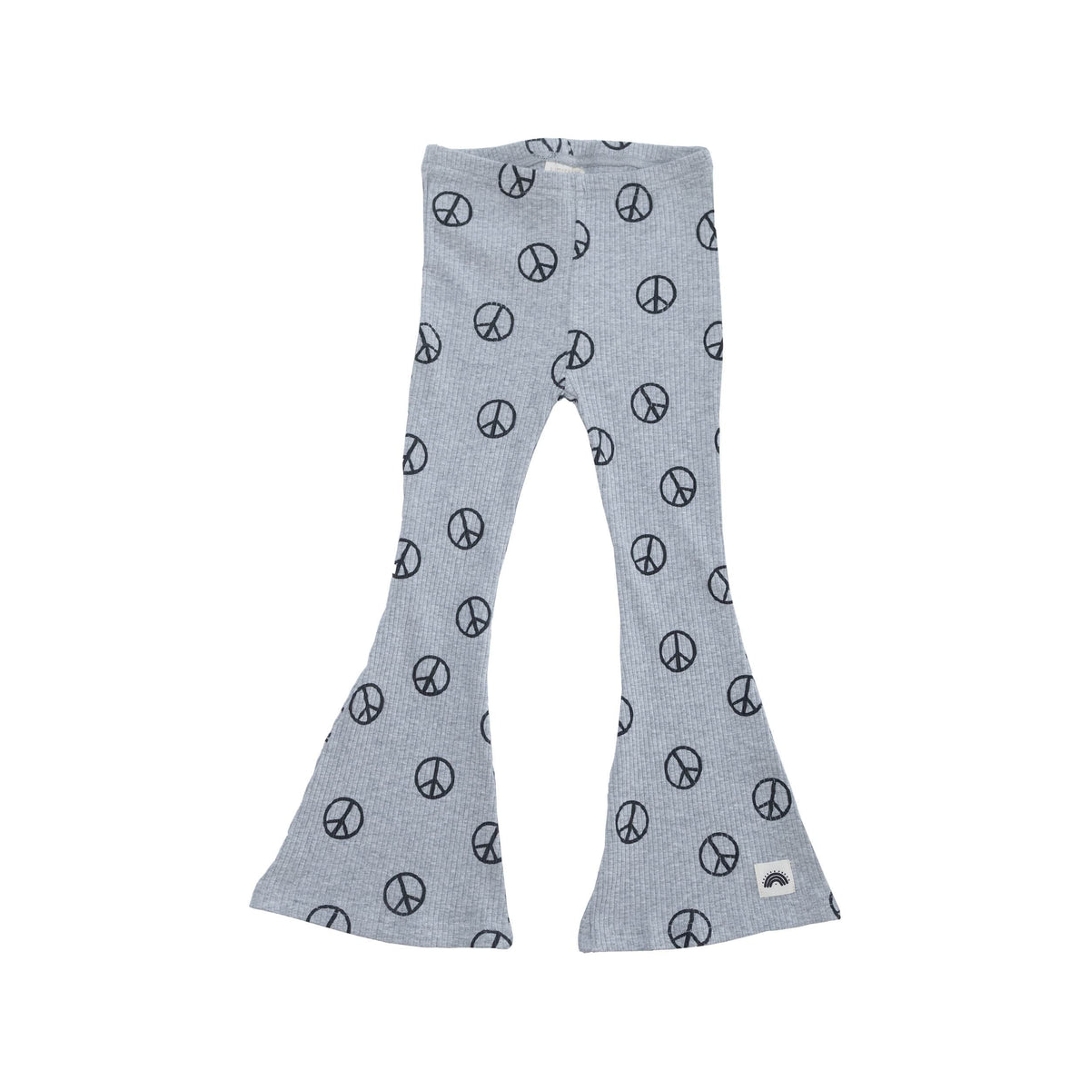 Flared Leggings in Grey Peace